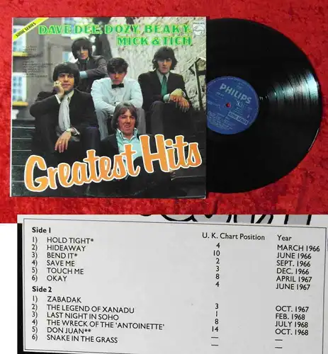 LP Dave Dee Dizy Beaky Mick & Tich: Greatest Hits (Philips SON 015 BS) UK 1976