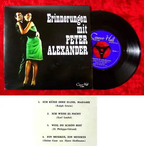 EP Peter Alexander. Erinnerungen mit Peter Alexander (Concert Hall V-561)