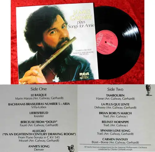 LP James Galway Plays Songs for Annie (RCA RL-25163) D 1978