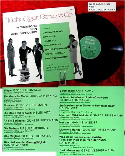 LP Tucho, Tiger, Panter & Co. 16 Chansons von Tucholsky