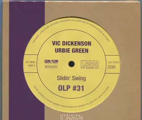 CD Vic Dickenson / Urbie Green: Slidin Swing