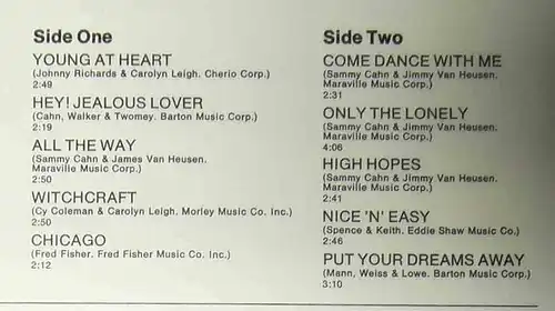 LP Frank Sinatra: The Best Of Frank Sinatra (Capitol SMK 1019) Regenbogen Label