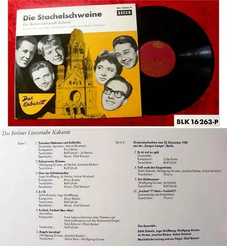 LP Stachelschweine - das Berliner literarische Kabarett