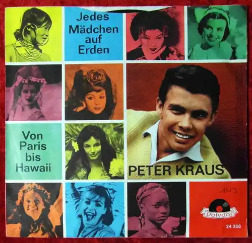 Single Peter Kraus: Jedes Mädchen auf Erden (Polydor 24 356) D