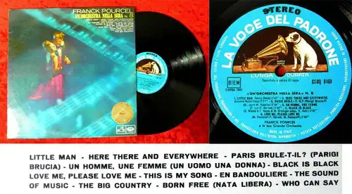 LP Franck Pourcel: Un Orchestra Nella Sera N. 8 (HMV CSDQ 8169) I 1969