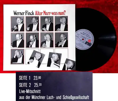 LP Werner Finck: Alter Narr - was nun? (Ariola 62 735) Clubsonderauflage