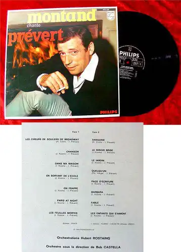 LP Yves Montand Chante Prévert