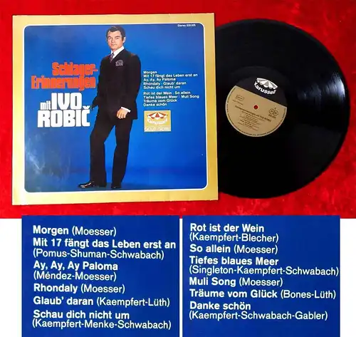 LP Ivo Robic: Schlager-Erinnerungen mit Ivo Robic (Karussell 535 005) D