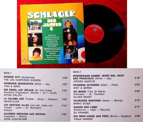 LP Schlager des Jahres 4 (Telefunken NT 839) D 1974