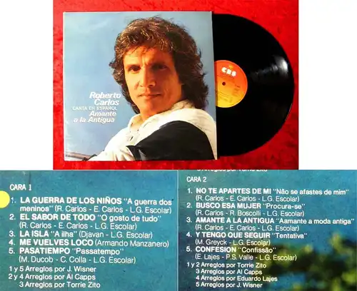 LP Roberto Carlos: Canta en Espanol - Amante a la Antigua (CBS S 84 963) Spanien