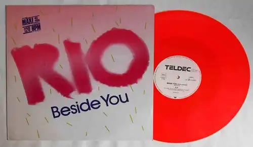 Maxi Rio: Beside You (Teldec 620503 AE) D 1985 Orange Vinyl