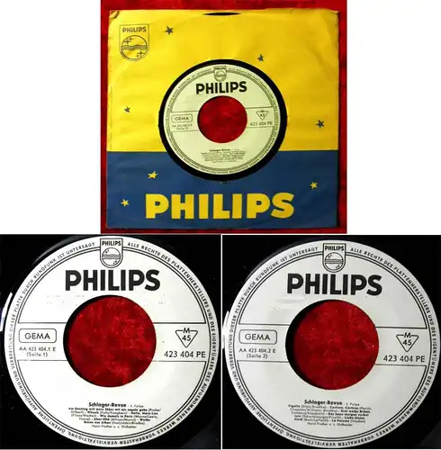 EP Horst Fischer: Schlager-Revue 3. Folge (Philips 423 404 PE) D 1961 Promo