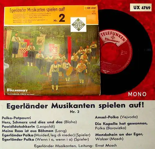 EP Ernst Mosch & Original Egerländer: Egerländer Musikanten spielen auf 2
