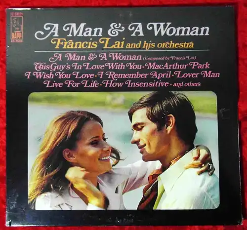 LP Francis Lai: A Man and a Woman (Kapp KS-3598) US Still Sealed