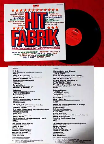 LP Hit Fabrik 1975/1976 (Polydor 2413 504) feat Abba Bee Gees Freddy Quinn