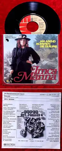 Single Imca Marina: Am Abend kommen die Träume (EMI 1C 006-25001) D 1974