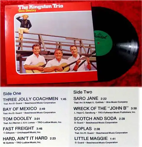 LP Kingston Trio Tom Dooley