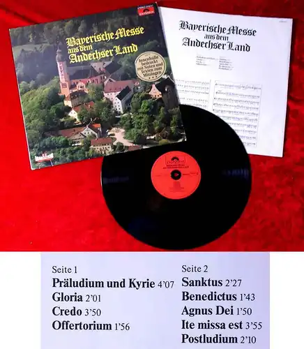 LP Bayerische Messe aus dem Andechser Land (Polydor 2416 117) D 1977