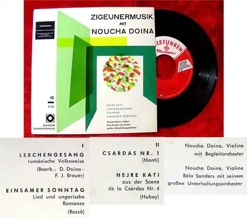 EP Noucha Doina Zigeunermusik mit Noucha Doina Clubsond