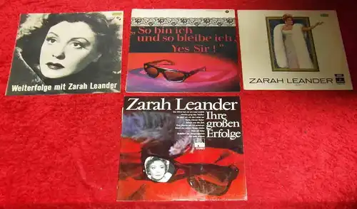 5 Langspielplatten ZARAH LEANDER  - Vinylsammlung -