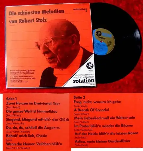 LP Robert Stolz Die schönsten Melodien von Robert Stolz