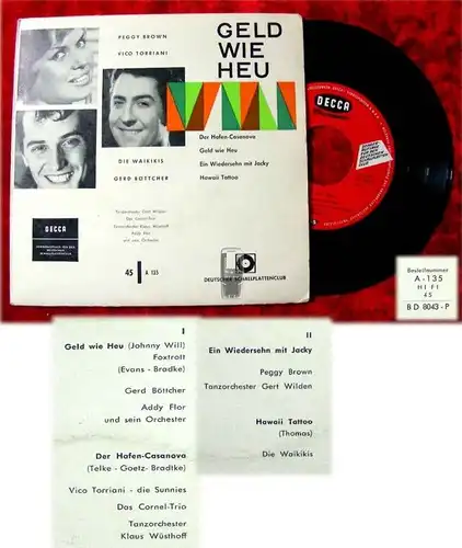 EP Geld wie Heu mit Peggy Brown Vico Torriani Waikikis