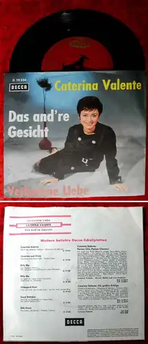 Single Caterina Valente: Das and´re Gesicht (Decca D 19 534) D