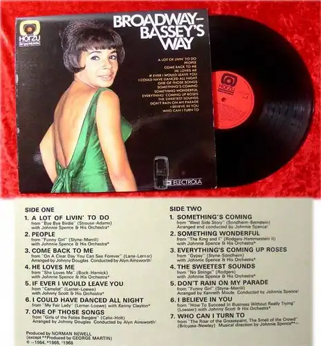 LP Shirley Bassey: Broadway Basseys Way (Hör Zu)