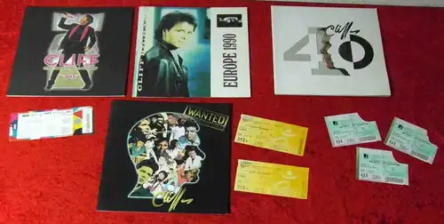 4 Tourprogramme Cliff Richard  (im LP Format)