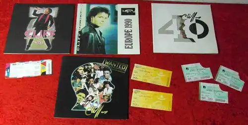 4 Tourprogramme Cliff Richard  (im LP Format) 