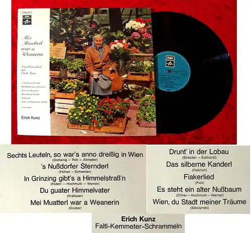 LP Erich Kunz: Mei Muatterl war a Weanerin (Columbia E 052-33 019) A