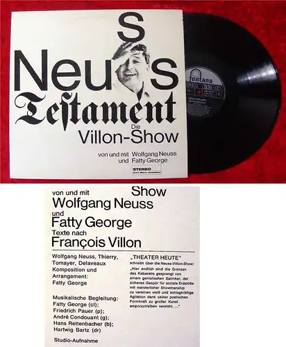 LP Wolfgang Neuss: Neuss Testament Die Villon Show