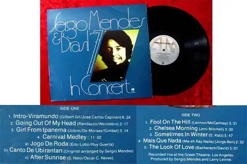 LP Sergio Mendes & Brasil 77 in Concert (A&M 87 081) D
