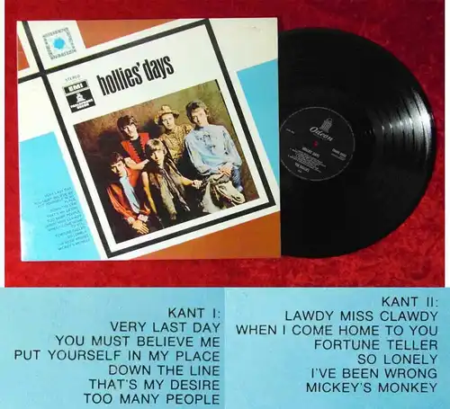 LP Hollies: Hollies´ Days  (EMI Parlophone OMHS 3002) NL 1969