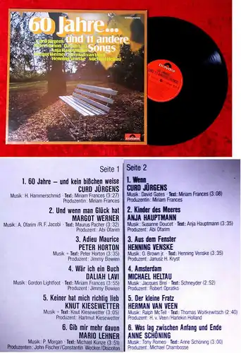 LP 60 Jahre...und 11 andere Songs (Polydor 2459 802) D 1975 Curd Jürgens u.v.a.