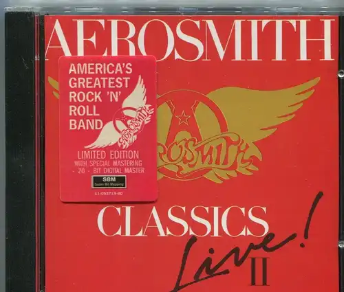 CD Aerosmith: Classics Live II (Columbia) 1993