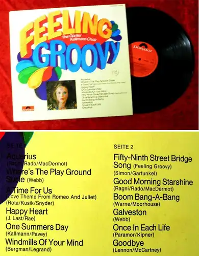 LP Günter Kallmann Choir: Feeling Groovy (Polydor 184 237) D 1968