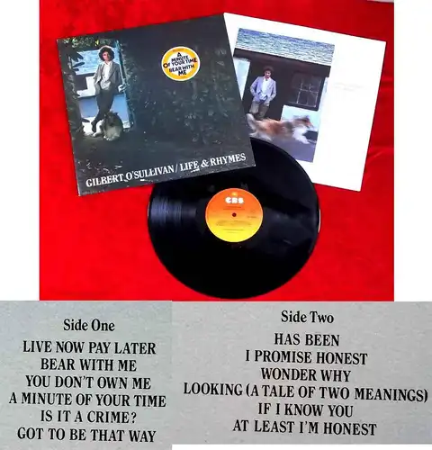 LP Gilbert O´Sullivan: Life & Rhymes (CBS 85668) NL 1982