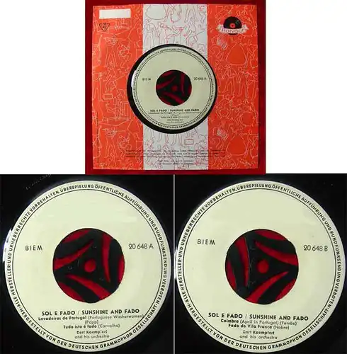 EP Bert Kaempfert: Sol e Fado / Sunshine and Fado (Polydor 20 648) D Promo