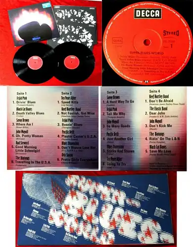 2LP Super Blues World (Decca DS 3115/1-2) D - Keef Hartley Band Bintangs....