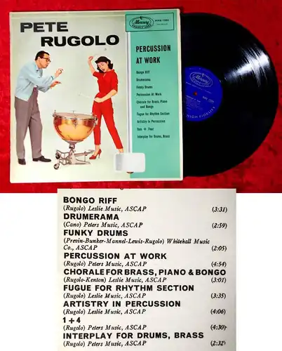 LP Pete Rugolo: Percussion at Work (Mercury MMB 12004) UK 1957