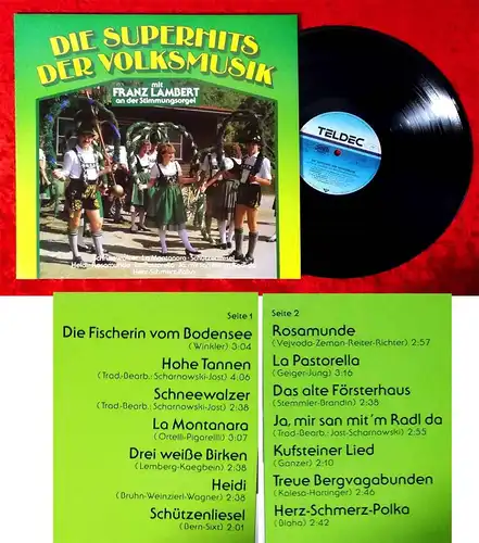 LP Franz Lambert: Die Superhits der Volksmusik (Teldec 626328 AP) D 1986