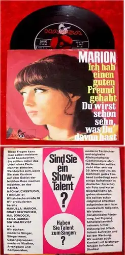 Single Marion Ich hab einen guten Freund gehabt