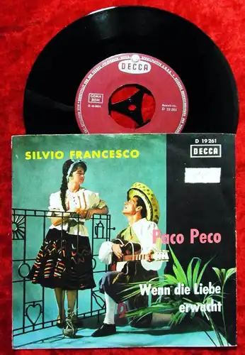 Single Silvio Francesco: Paco Peco (Decca D 19 261) D