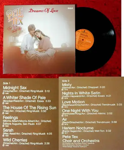 LP Pete Tex: Dreams of Love (RCA PL 28420) D 1981