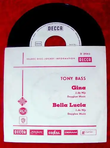 Single Tony Bass Gina Bella Lucia Teldec DJ Information