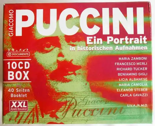 10CD Box Puccini - A Portrait in Historic Recordings w/ 40 Page Booklet