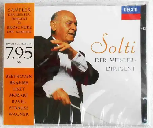 CD Box & Broschüre (132 Seiten) Georg Solti - der Meisterdirigent (Decca)
