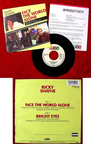 Single Ricky Shayne: Face the world alone (ZDF TV "Eurocops") D 1988 PR Facts