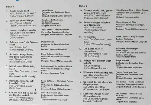 LP Die ganze Welt ist himmelblau (Telefunken SLK 14 345-P) D Musterplatte